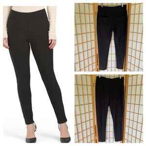Kay Unger Black Ankle Length Stretch Pant SZ L
